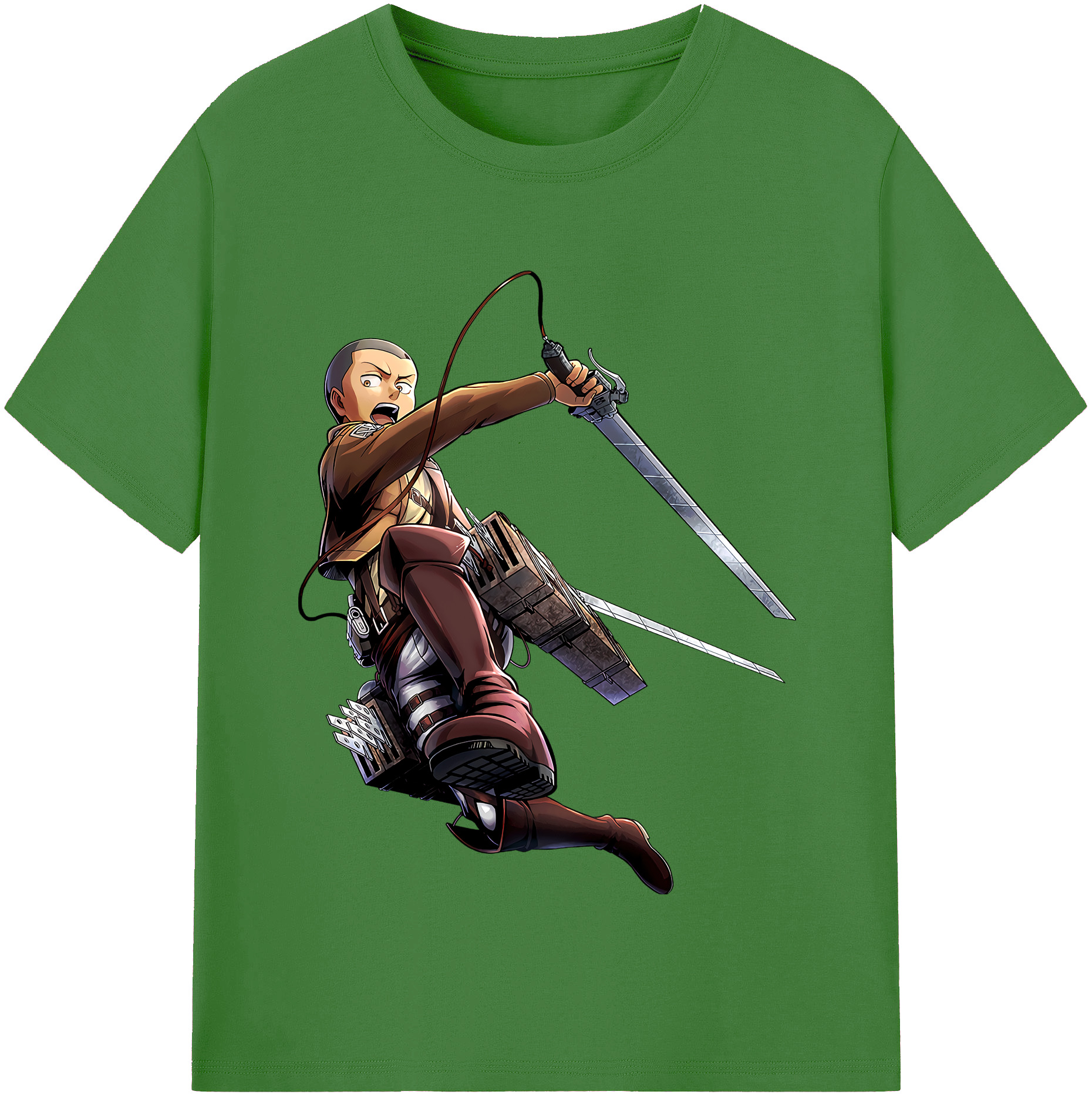（画像用） 進撃の巨人 コニー·スプリンガー Attack on Titan Connie Springer レディースカジュアルプリントTシャツ（綿100％）